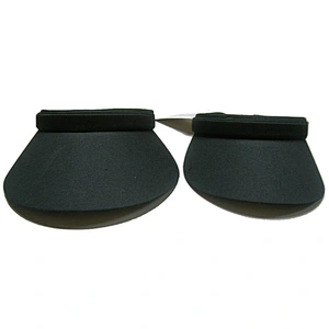 different shape plastic clip visor hat