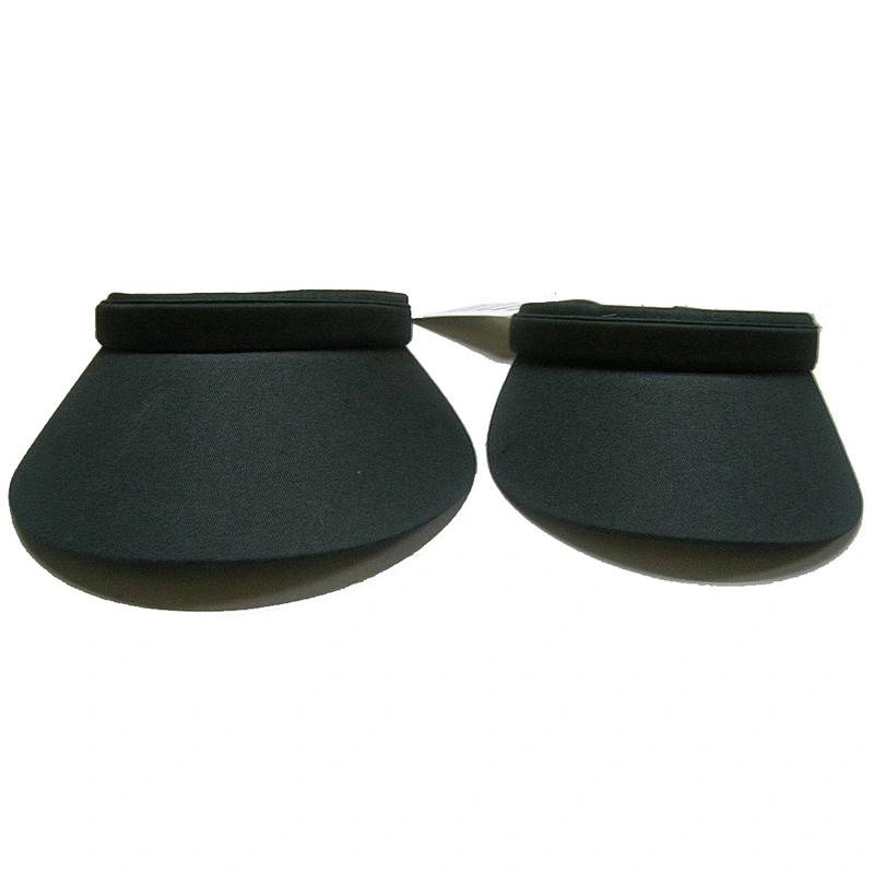 different shape plastic clip visor hat