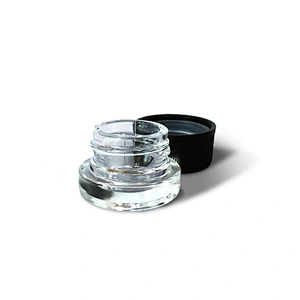 Customized 5ml 9ml anti-child protection plastic cover clear glass concentrated packaging tap container