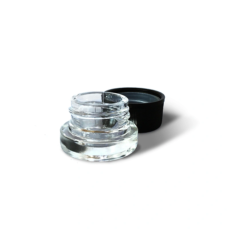 Customized 5ml 9ml anti-child protection plastic cover clear glass concentrated packaging tap container