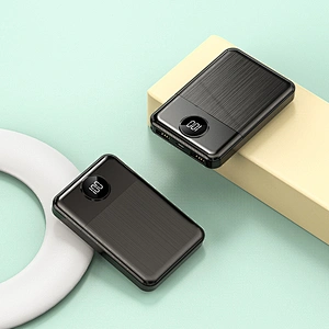 HT-T133S 5000mAh power bank with wire drawing texture