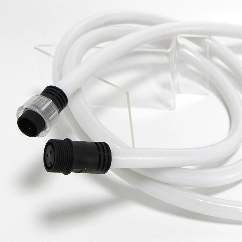 Bend Vertically Nonlinear Lighting 360 Degree LED Neon Flex Round With DIY Linkable Connector Free Bendable Flexible Rope Light