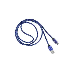 USB2.0 A to type-c braiding blue color