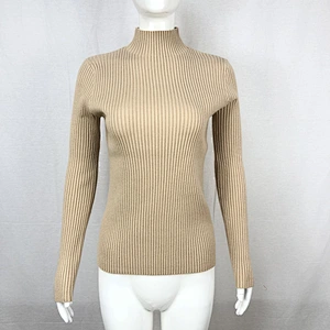 Winter 68%viscose32%nylon knitwear fashion 12 gauge women basic sweater