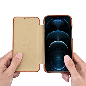 Wholesale OEM Genuine Leather Mobile Casing Shell Covers Cell Cover Case Phone Cases for iPhone 12 Pro Max