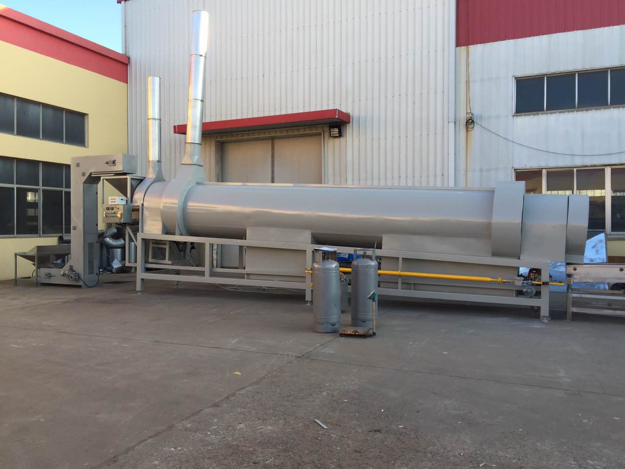Continuous seamseeds roaster