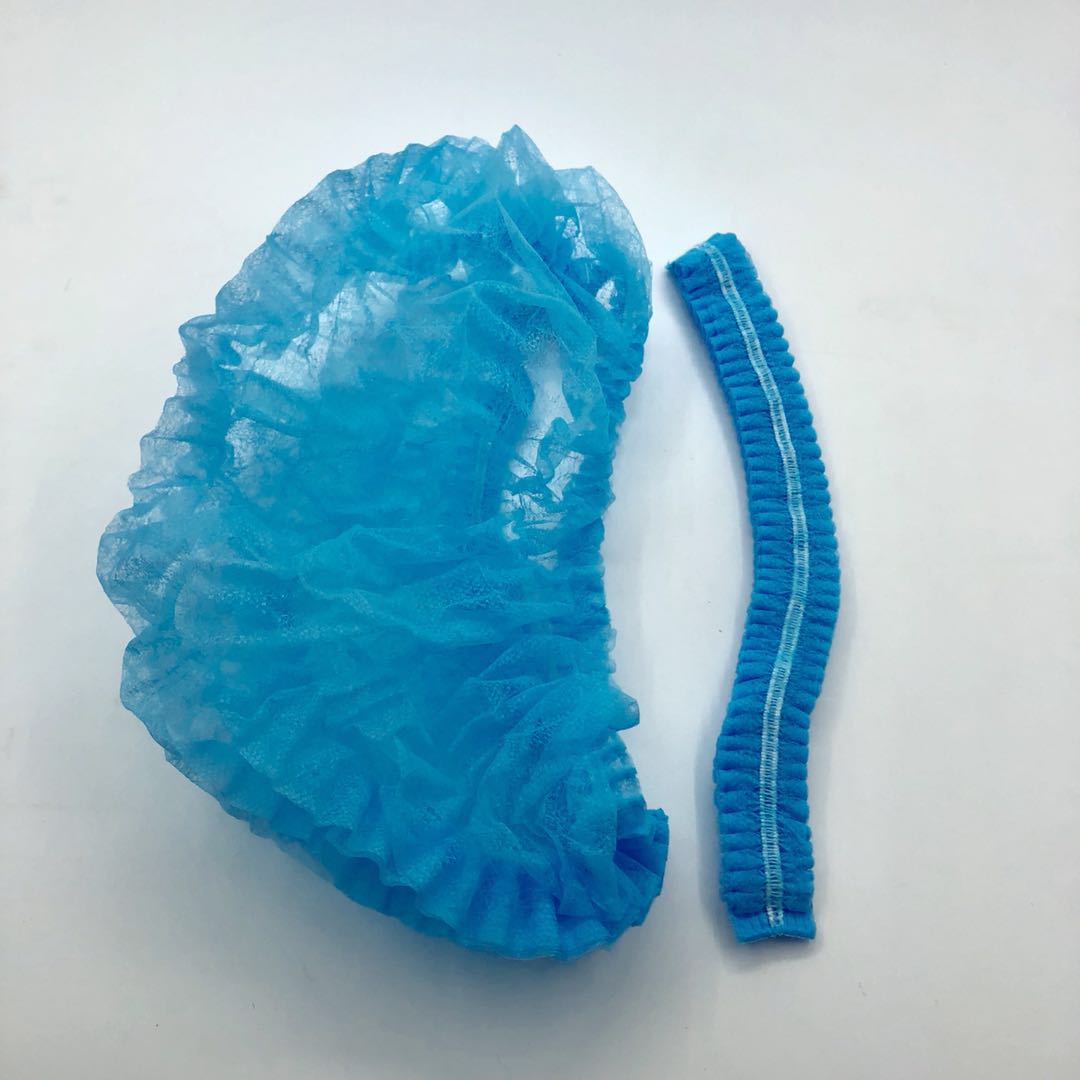 blue Non woven Clip Cap