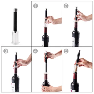 Aluminum Alloy Air Pump Wine Opener Silver