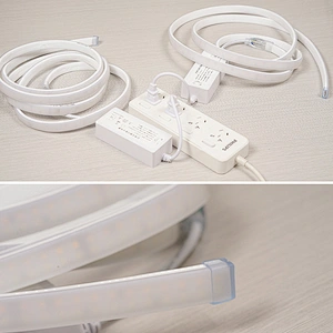 AC230V LED Strip Light Double Color Near Sinks CCT Diffuse Eye-friendly Two Line Anti-Dazzling Lighting