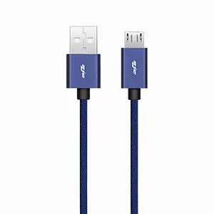 USB2.0 A to Micro braiding blue color