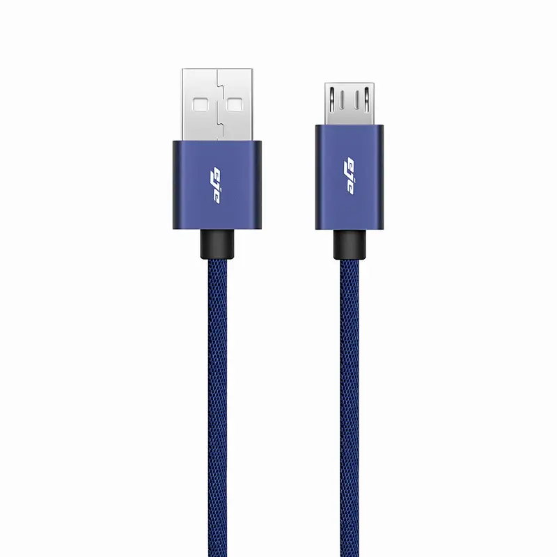 USB2.0 A to Micro braiding blue color