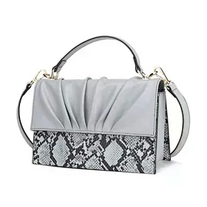 European and American personality snakeskin shoulder Crossbody bag