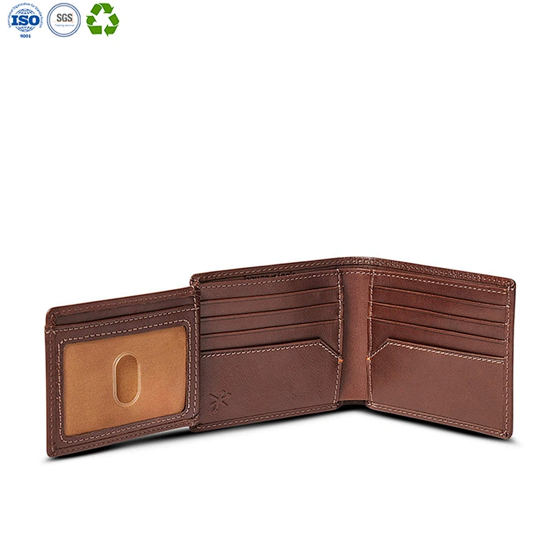 baseball double id bifold wallet