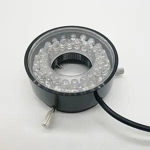 Lampu Cincin LED, 40 LED, Pasang Dia.46.6mm, Untuk Mikroskop Zum Mono
