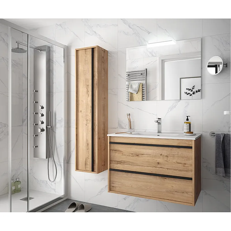 London 01 1200*460mm double basin white bathroom cabinet