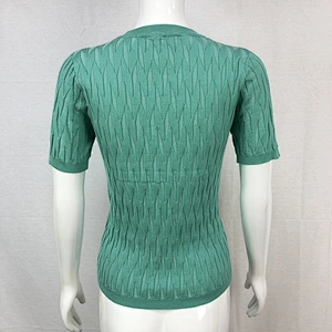Summer 70%viscose30%nylon knitting sweater t-shirt casaul fashion women girl knitwear