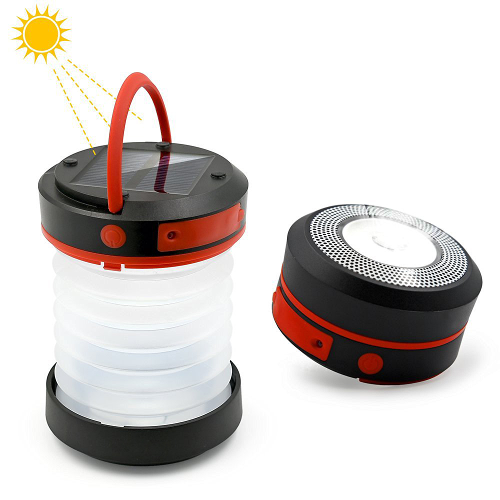 Telescope Solar LED Camping Lantern with Phone Charger