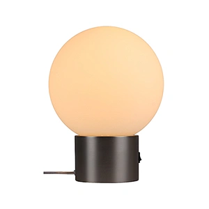 Glass global shade brass metal simply table lamp