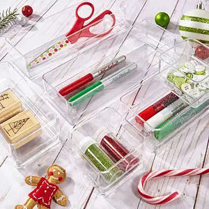 Clear Desk Drawer Organizers Trays