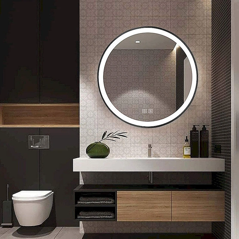 Round Mirror With LED Lights  With Adjustable Light HC2011
