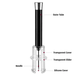 Aluminum Alloy Air Pump Wine Opener Silver
