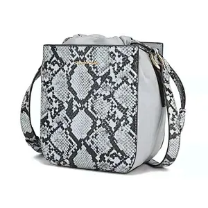 Wholesale OEM Fashion Style Snakeskin Texture Ladies PU Leather bag