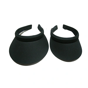 different shape plastic clip visor hat