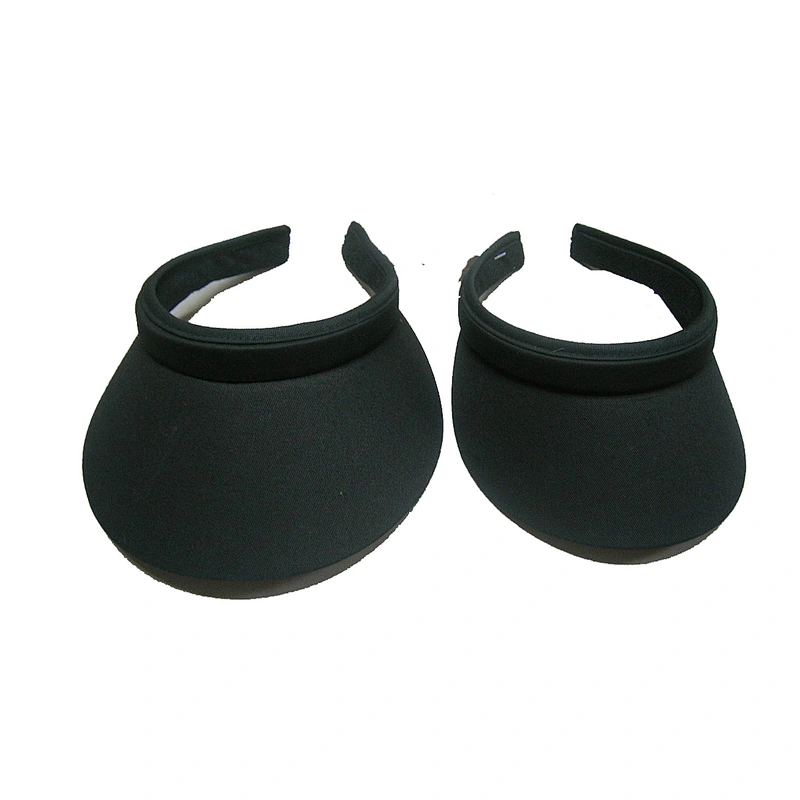 different shape plastic clip visor hat