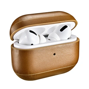 Full Protective Wireless Charging Cover Earphone Accessories Real Leather Case for Airpods 3 Pro