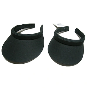 different shape plastic clip visor hat