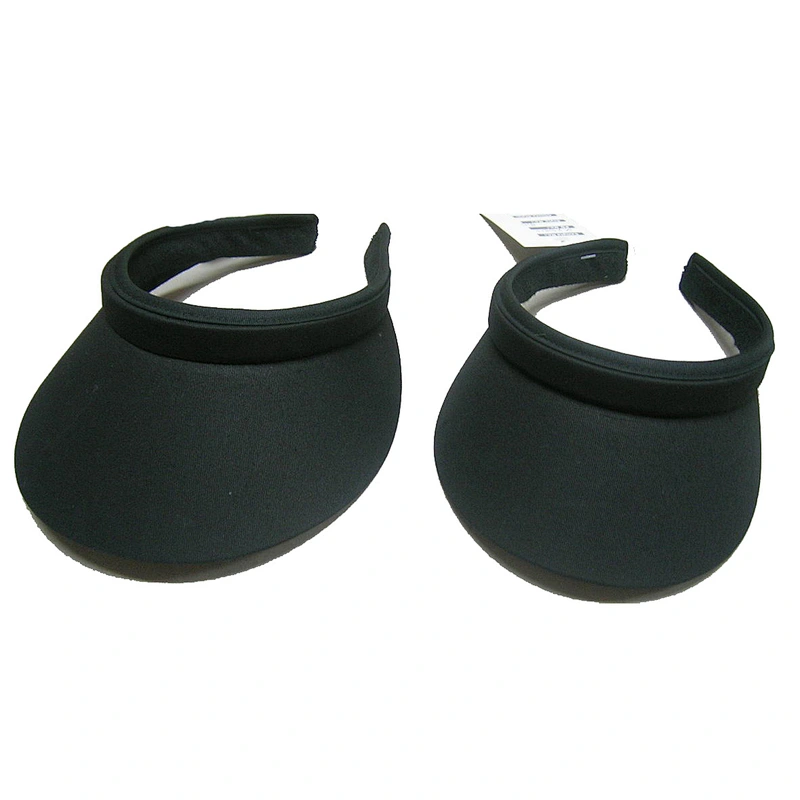 different shape plastic clip visor hat