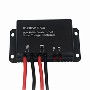 Waterproof 10A PWM Solar Charge Controller 12V