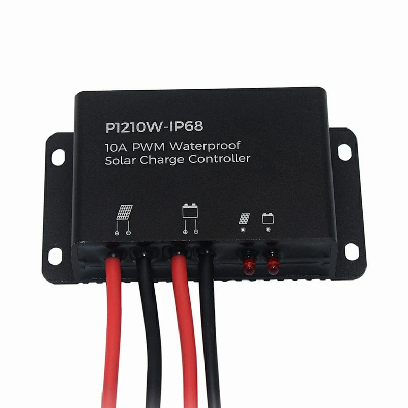 Waterproof 10A PWM Solar Charge Controller 12V