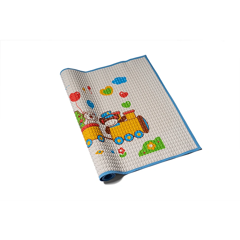 Air filled rubber cot sheet baby air filled rubber sheet baby folding play mat