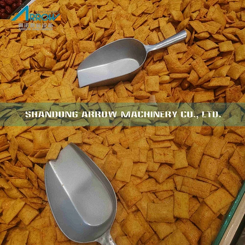 Rice Crispy Chips, Bugles, Sticks Snack Extruder Machinery Process Line