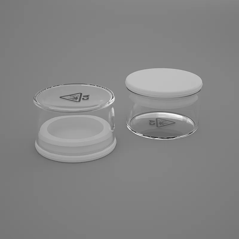 15ml Concentrate Packaging Glass Jar With Silicone lids Custom Logo Brand