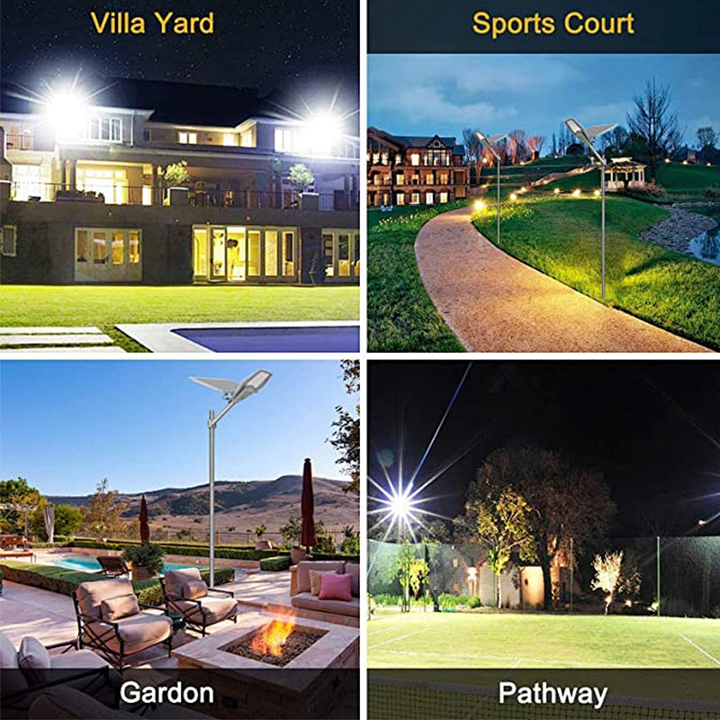 SunBonar  100w 200w 300w 400w  NEW Hot  Smart Remote  Control High Efficiency  Solar street light pole and wall lighting