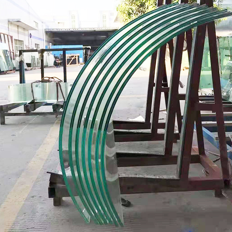 Vetro stratificato curvato curvo temperato personalizzato