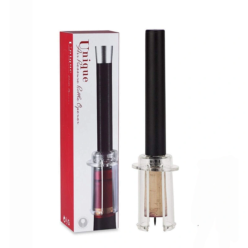 Plastic Air Pump Wine Opener Silver