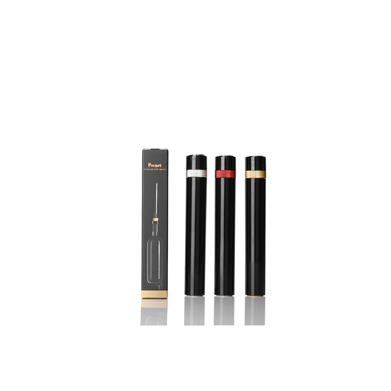 Pocket Air Pump Wine Opener Silver