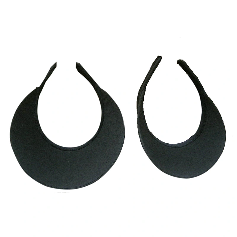 different shape plastic clip visor hat