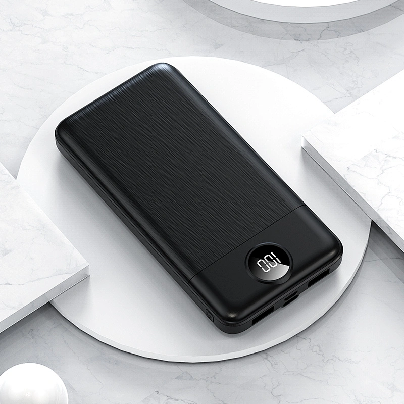 HT-T63S 10000mAh power bank with wire drawing texture