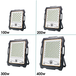 High Efficiency Super Bright IP67 Waterproof 100w 200w 300W 400W 600W CCTW Camera Outdoor Led Solar Panel Flood Lights