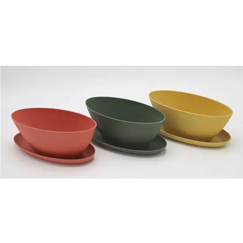 Elliptical Plantpot + holder -L