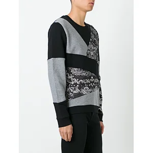 Men's patchwork printing sweatershirt