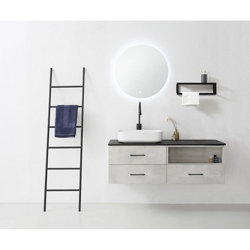 Oliver 03 1400*460mm big size gray bathroom cabinet