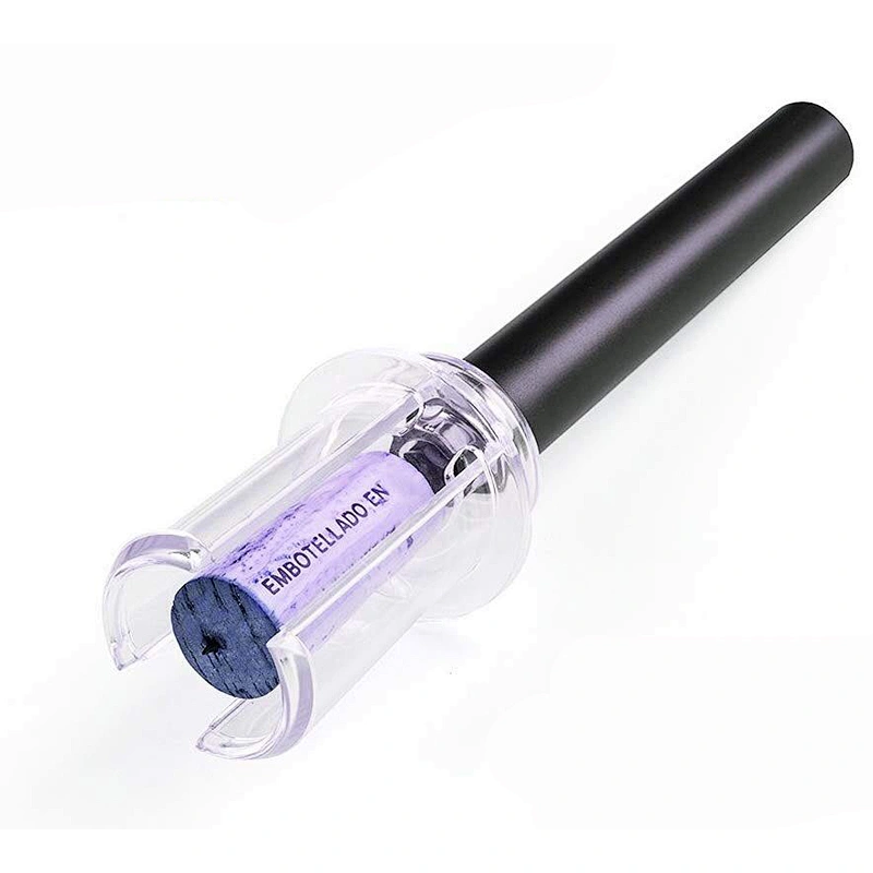 Plastic Air Pump Wine Opener Silver