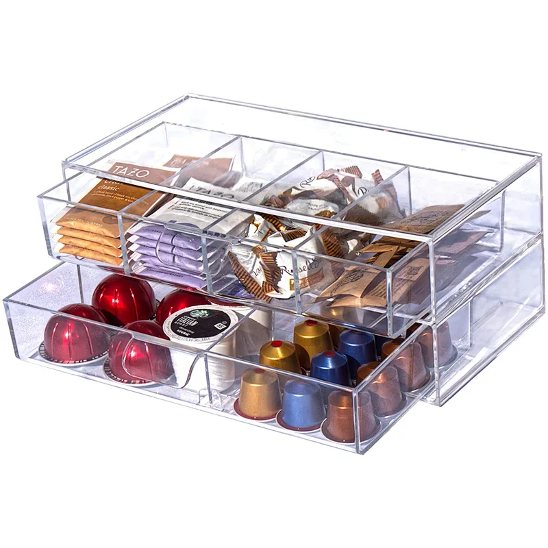 Stackable Two Drawer Stackable Organizer Set