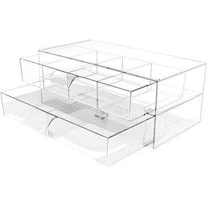 Stackable Two Drawer Stackable Organizer Set