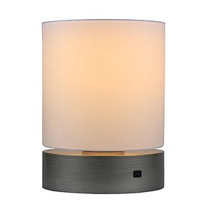 Old nickel table lamp